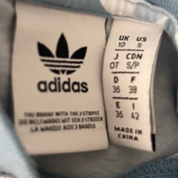 Adidas Arctic Blur Camouflage Crop Top Women’s T Shirt (US Size Small) - Picture 5 of 5